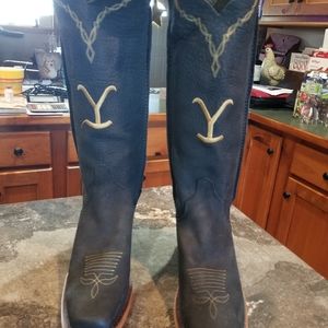 New Justin leather tall western cowboy boot 6.5